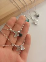 گردنبند پروانه کریستالی کد یک - Image 2