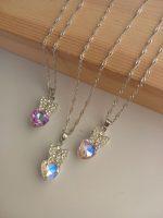 گردنبند پروانه کریستالی کد دو - Image 2